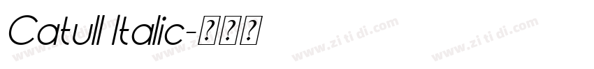 Catull Italic字体转换 Catull Italic字体转换